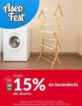 Catálogo Sodimac en Lima | Hasta 15% en lavanderia  | 2025-07-02T00:00:00.000Z - 2025-07-06T00:00:00.000Z