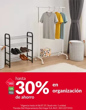 Catálogo Sodimac | Hasta 30% en organizacion  | 2025-07-02T00:00:00.000Z - 2025-07-06T00:00:00.000Z