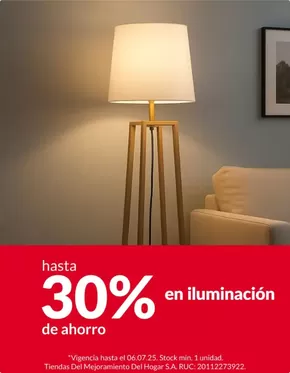 Catálogo Sodimac | Hasta 30% en iluminacion  | 2025-07-02T00:00:00.000Z - 2025-07-06T00:00:00.000Z